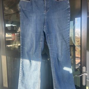 Christopher & Banks Blue Flare Jeans